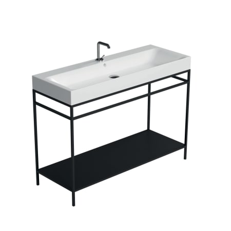 A large image of the WS Bath Collections 3583+9244.31 Glossy White / Matte Black