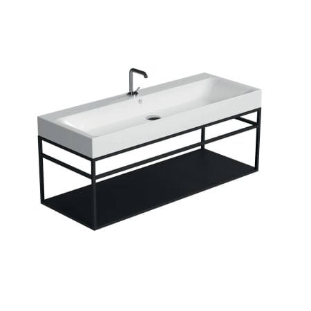 A large image of the WS Bath Collections 3583+9251.31 Glossy White / Matte Black