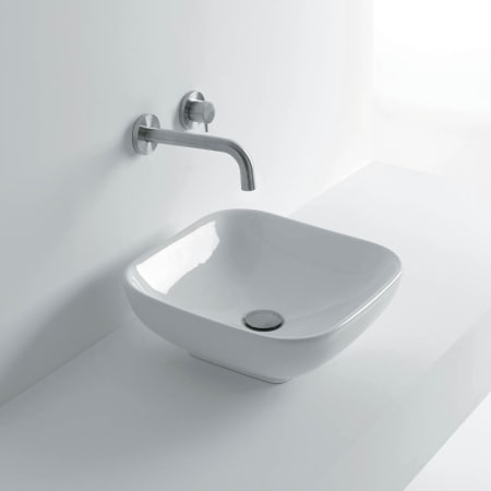 A large image of the WS Bath Collections Ciotola 40C - 1508001 Ceramic White
