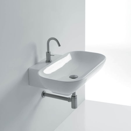 A large image of the WS Bath Collections Ciotola 50W - 1509101 Ceramic White