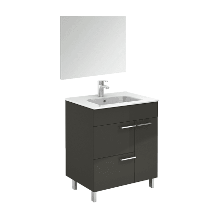 A large image of the WS Bath Collections Elegance 80 Pack 1 Anthracite