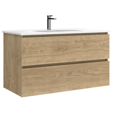 A large image of the WS Bath Collections Flora C100 Natural Oak