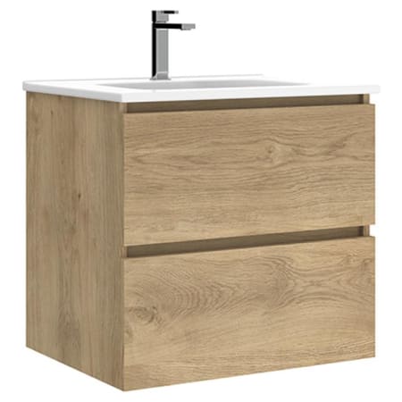 A large image of the WS Bath Collections Flora C60 Natural Oak