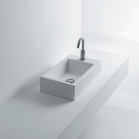 A large image of the WS Bath Collections Hox 50C Medium WS07901F White