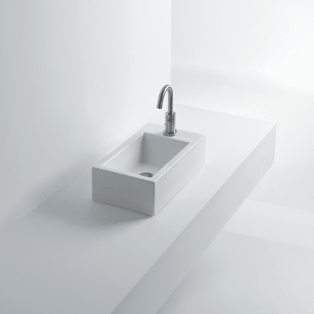 A large image of the WS Bath Collections Hox Mini 45C WS04501F White