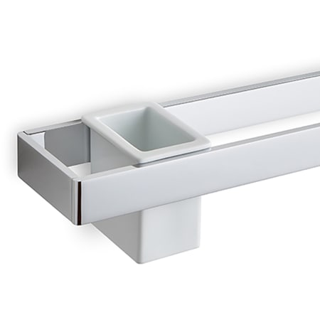 A large image of the WS Bath Collections Icselle 52881+52891 Polished Chrome / Ceramic White