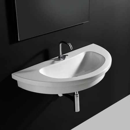 A large image of the WS Bath Collections Kart 86 - WS32201F Ceramic White