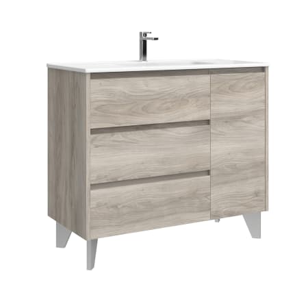 A large image of the WS Bath Collections Lila C100 Grey Pine