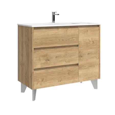 A large image of the WS Bath Collections Lila C100 Natural Oak