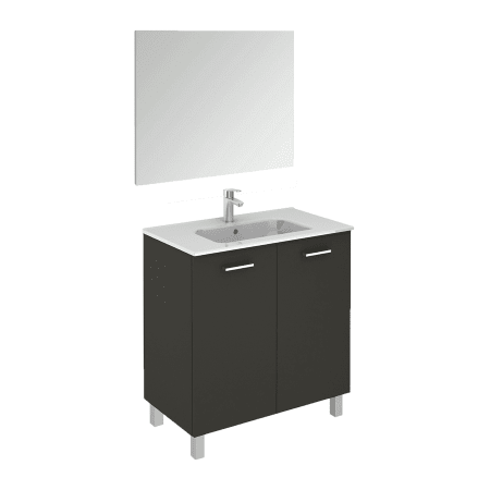 A large image of the WS Bath Collections Logic 80 Pack 1 Anthracite