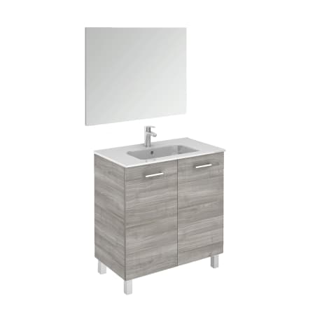 A large image of the WS Bath Collections Logic 80 Pack 1 Sandy Grey