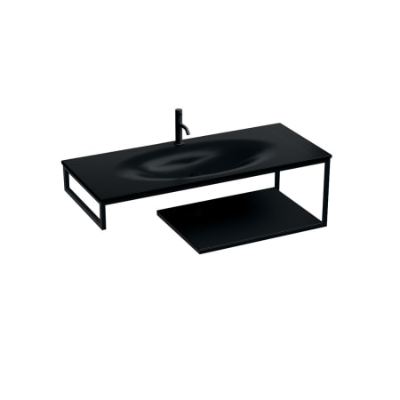 A large image of the WS Bath Collections Louise 5480+9324K3 Matte Black
