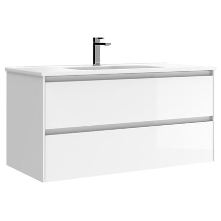A large image of the WS Bath Collections Perla C100 Glossy White