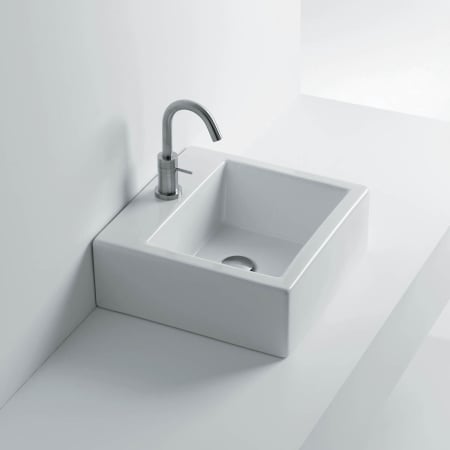A large image of the WS Bath Collections Quad 40 - WS04301F Ceramic White
