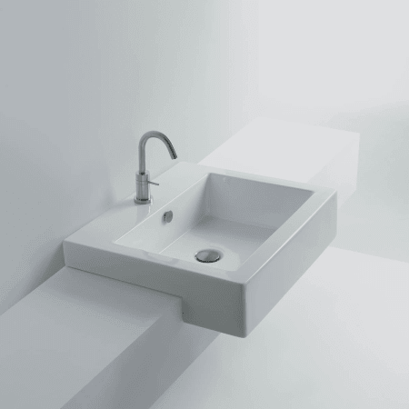 A large image of the WS Bath Collections Quad 60S - WS04401F Ceramic White