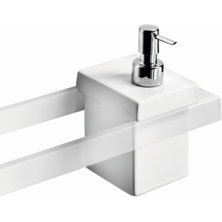 A large image of the WS Bath Collections Skuara 52808+52804 Polished Chrome / Ceramic White