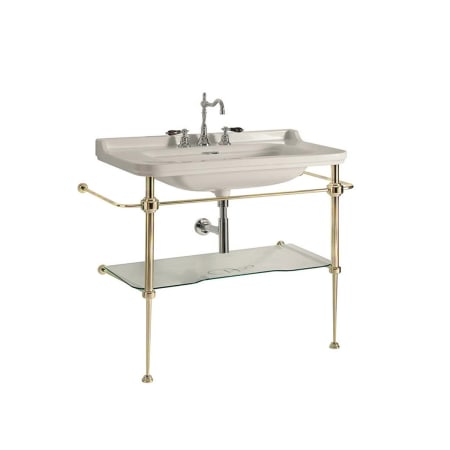 A large image of the WS Bath Collections Waldorf 4141K2.03+9197K2 Glossy White / Gold