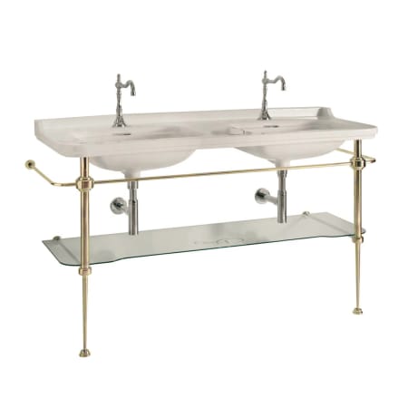 A large image of the WS Bath Collections Waldorf 4143K2.01+9195K2 Glossy White / Gold