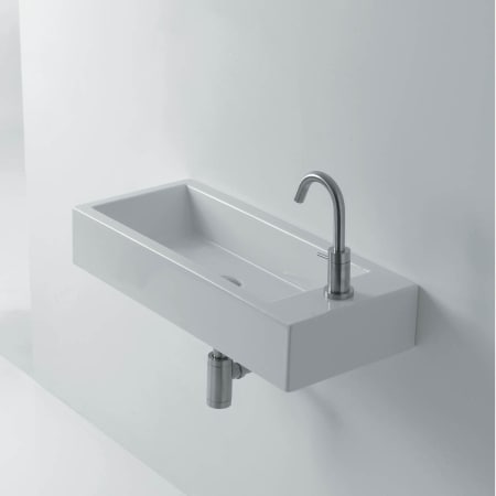 A large image of the WS Bath Collections Hox Medium 50L - WS08701F Ceramic White