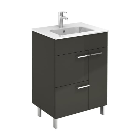 A large image of the WS Bath Collections Elegance 60 Set Glossy Anthracite