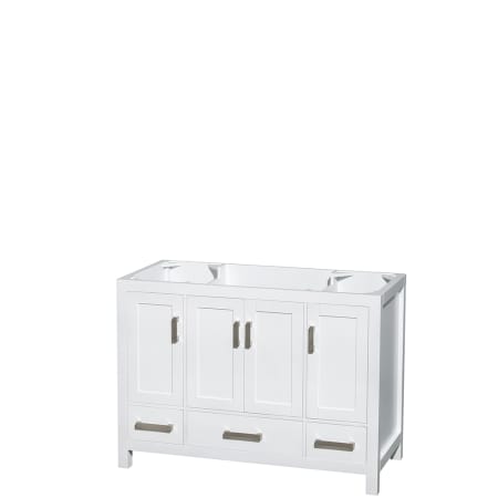 A large image of the Wyndham Collection WC141448SGLVANWHT White