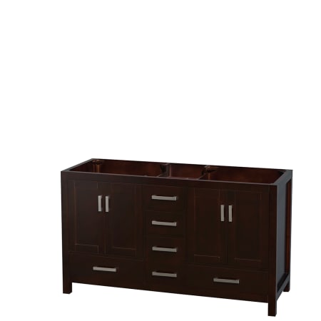 A large image of the Wyndham Collection WC141460DBLVANESP Espresso