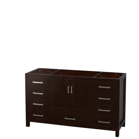 A large image of the Wyndham Collection WC141460SGLVANESP Espresso