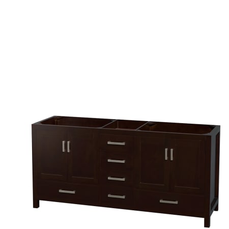 A large image of the Wyndham Collection WC-1414-72-DBL-UM-VAN Espresso