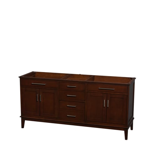 A large image of the Wyndham Collection WC161672DBLVANCDK Dark Chestnut