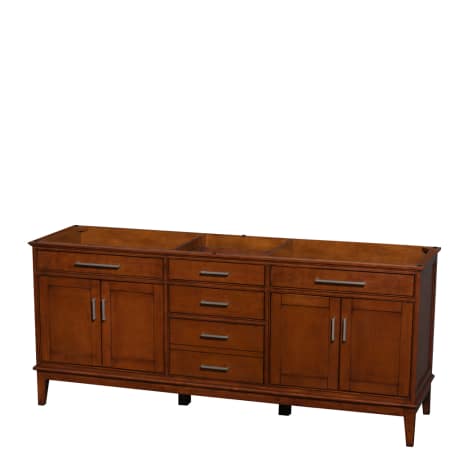 A large image of the Wyndham Collection WC161680DBLVANCLT Light Chestnut