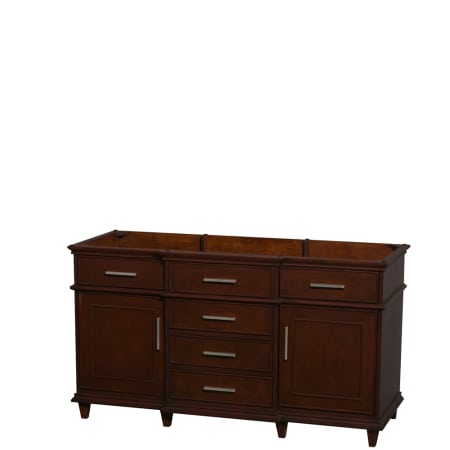 A large image of the Wyndham Collection WC171760DBLVANCDK Dark Chestnut
