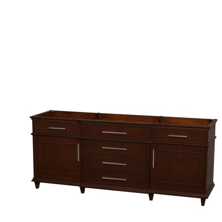 A large image of the Wyndham Collection WC171780DBLVANCDK Dark Chestnut