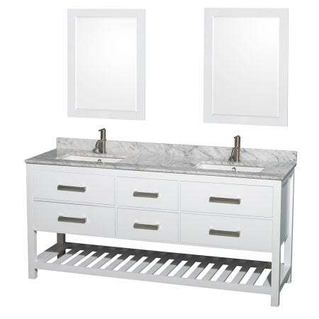 A large image of the Wyndham Collection WC-2111-72-VAN-WHT Wyndham Collection WC-2111-72-VAN-WHT