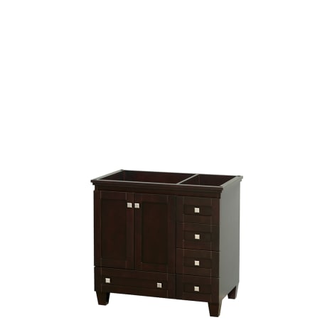A large image of the Wyndham Collection WC-CG8000-36-SGL-UM-VAN Espresso