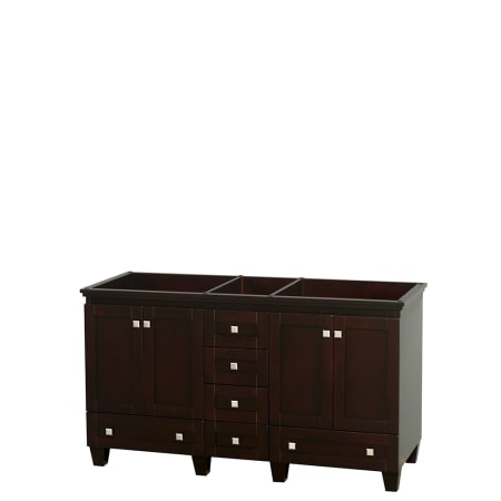 A large image of the Wyndham Collection WC-CG8000-60-DBL-VAN Espresso