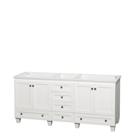 A large image of the Wyndham Collection WC-CG8000-72-DBL-UM-VAN White
