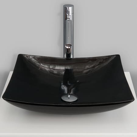 A large image of the Wyndham Collection WC-GS004 Black Granite