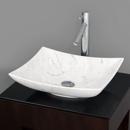 Wyndham Collection WC-GS006 White Carrera Marble 18