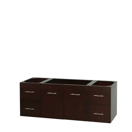 A large image of the Wyndham Collection WC-WHE009-60-SGL-UM-VAN Espresso