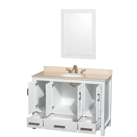 A large image of the Wyndham Collection WC141448SGLVANWHT Wyndham Collection WC141448SGLVANWHT