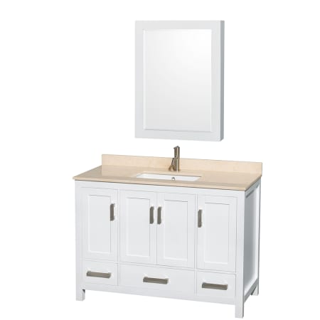 A large image of the Wyndham Collection WC141448SGLVANWHT Wyndham Collection WC141448SGLVANWHT