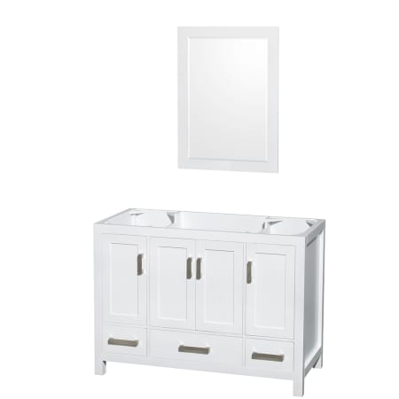 A large image of the Wyndham Collection WC141448SGLVANWHT Wyndham Collection WC141448SGLVANWHT