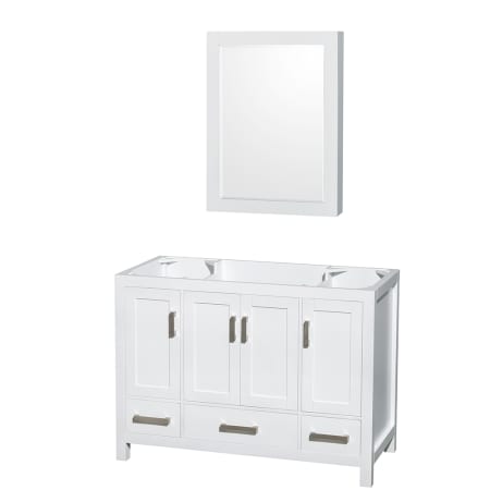 A large image of the Wyndham Collection WC141448SGLVANWHT Wyndham Collection WC141448SGLVANWHT