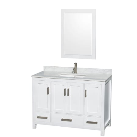 A large image of the Wyndham Collection WC141448SGLVANWHT Wyndham Collection WC141448SGLVANWHT