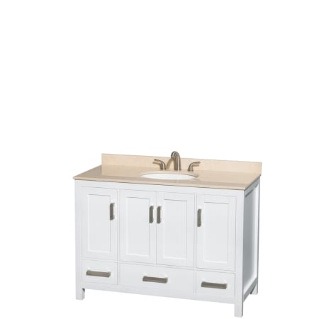 A large image of the Wyndham Collection WC141448SGLVANWHT Wyndham Collection WC141448SGLVANWHT