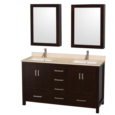 A large image of the Wyndham Collection WC141460DBLVANESP Wyndham Collection WC141460DBLVANESP