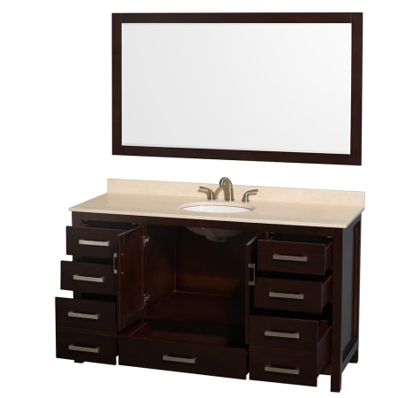 A large image of the Wyndham Collection WC141460SGLVANESP Wyndham Collection WC141460SGLVANESP