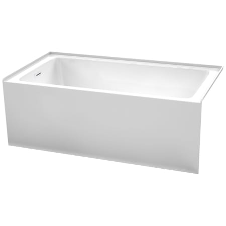 A large image of the Wyndham Collection WCBTW16032L White / Shiny White Trim