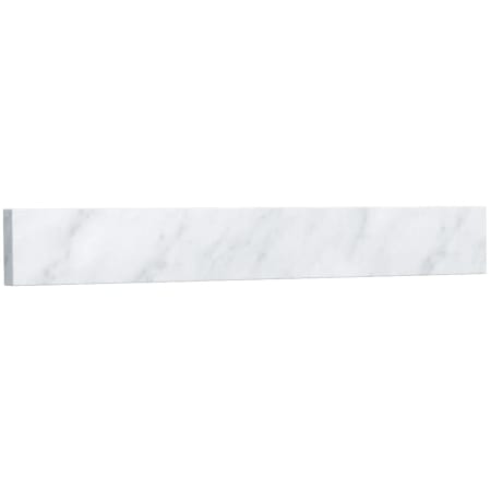 A large image of the Wyndham Collection WCFVCA124BS White Carrara Marble