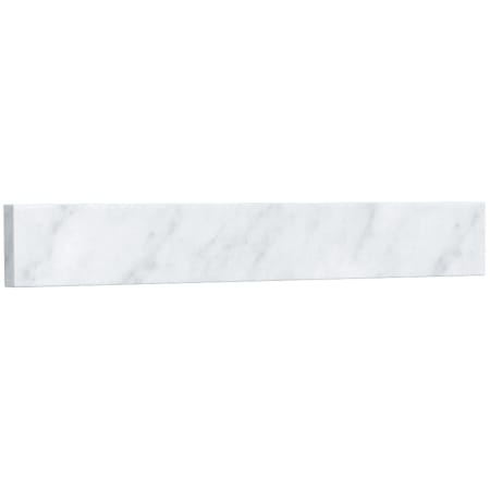 A large image of the Wyndham Collection WCFVCA1SS White Carrara Marble